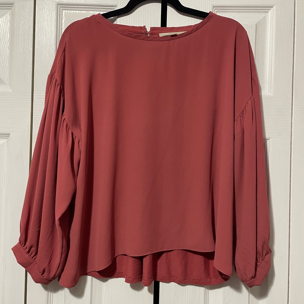 LOFT Women's Blouse in Deep Rose